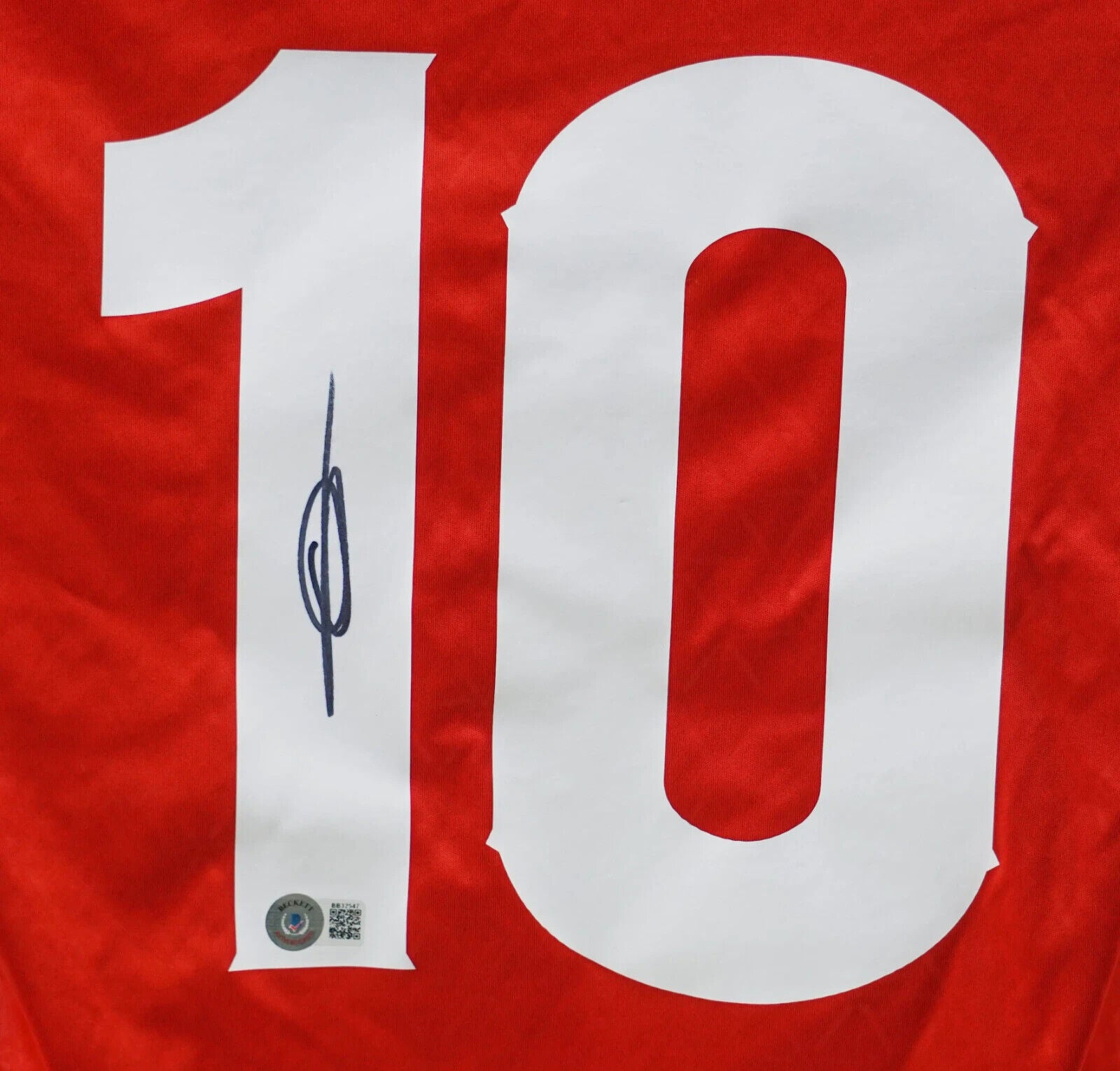 Ansu Fati Signed Spain FC Home Soccer Jersey #10 with Beckett COA